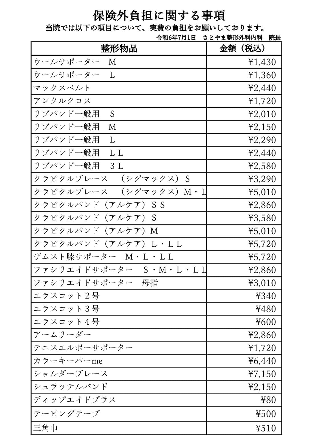 保険外負担に関する事項（整形）